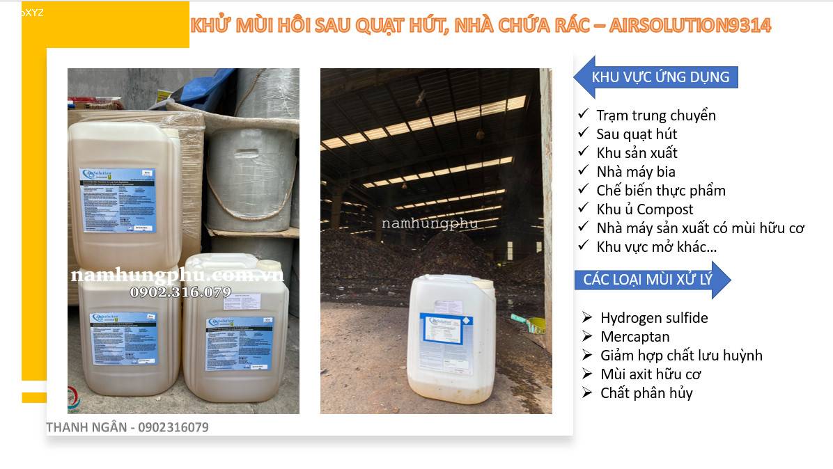 Sản phẩm khử mùi nhà chứa rác Airsolution9314 (ECOLO)