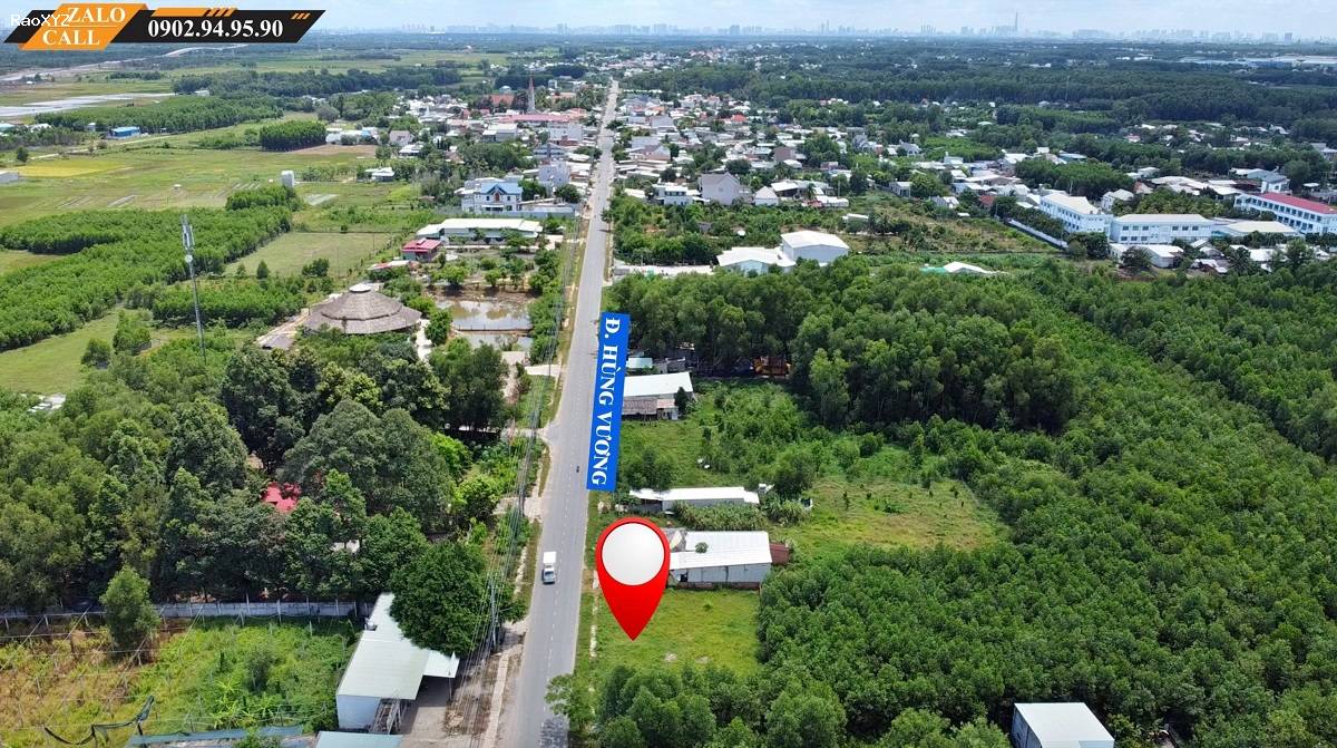 Cần bán đất mặt tiền đường Hùng Vương xã Vĩnh Thanh Nhơn Trạch với giá từ 2.7 Tỷ.