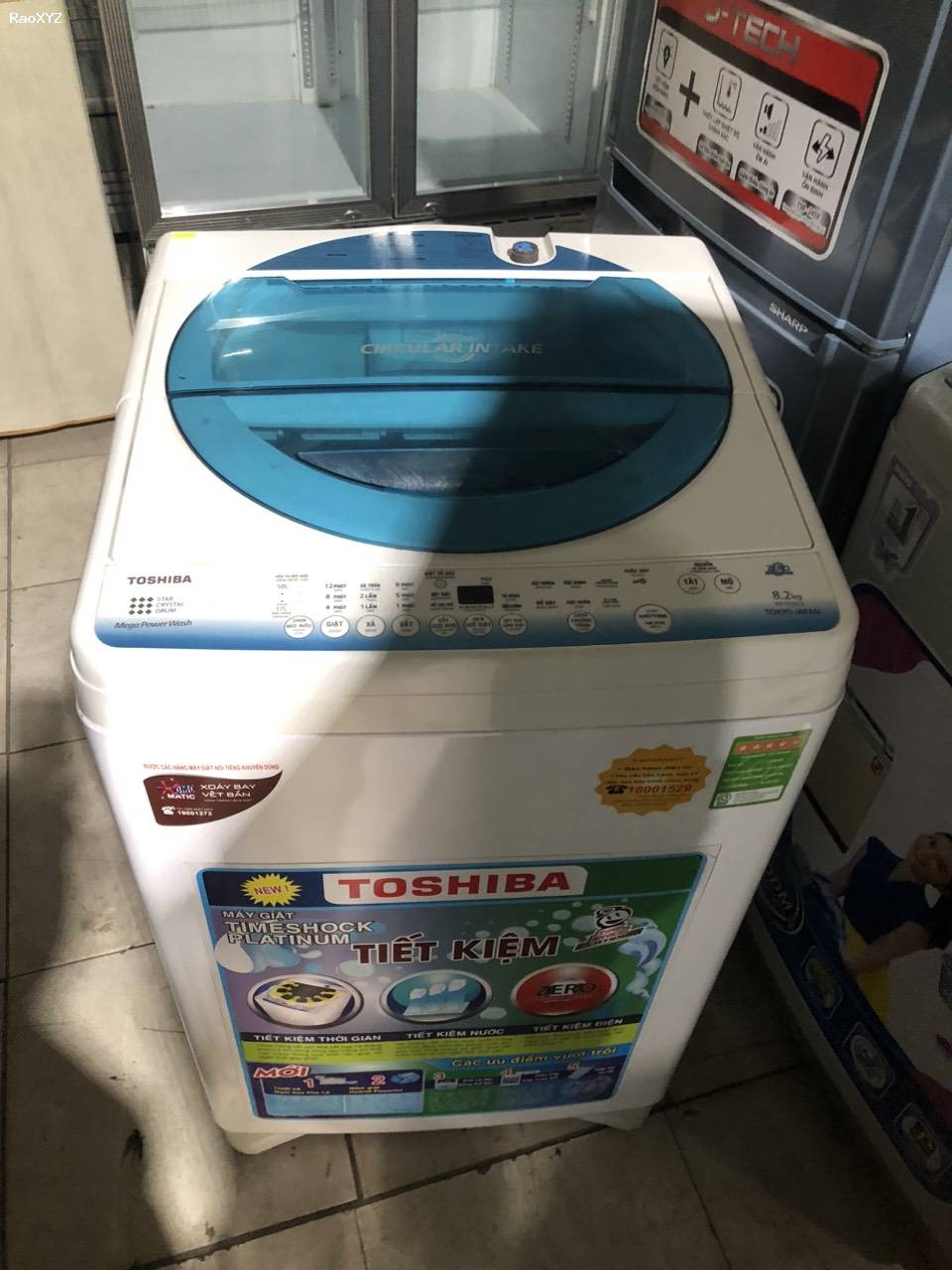 Máy giặt Toshiba 8.2kg giặt tốt còn mới