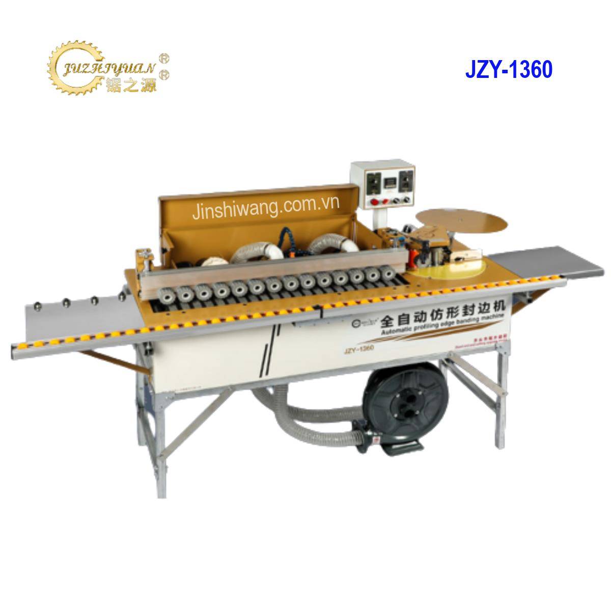 Máy dán cạnh dán chỉ gỗ ông nghiệp tự động 5 chức năng JZY-1360