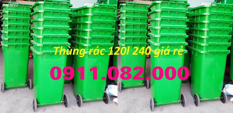 Thùng rác phân loại giá rẻ- sỉ lẻ thùng rác 120l, 240, thùng rác ngoài trời- lh 0911.082.000