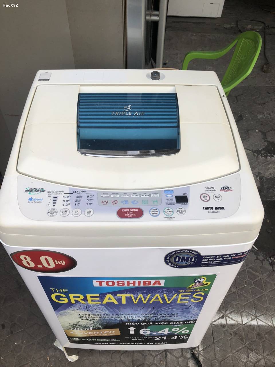 Máy giặt toshiba 8kg giặt tốt