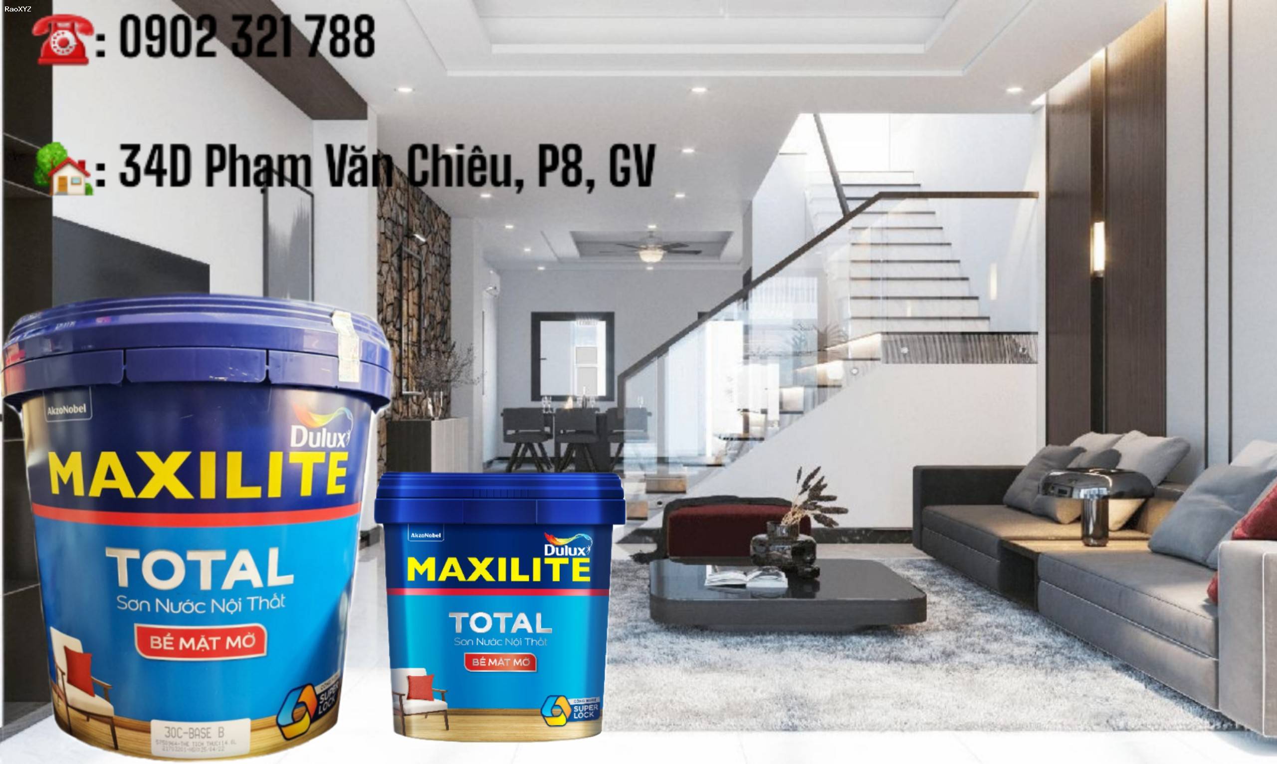 Sơn nội thất Maxilite Total 30C từ Dulux 15L