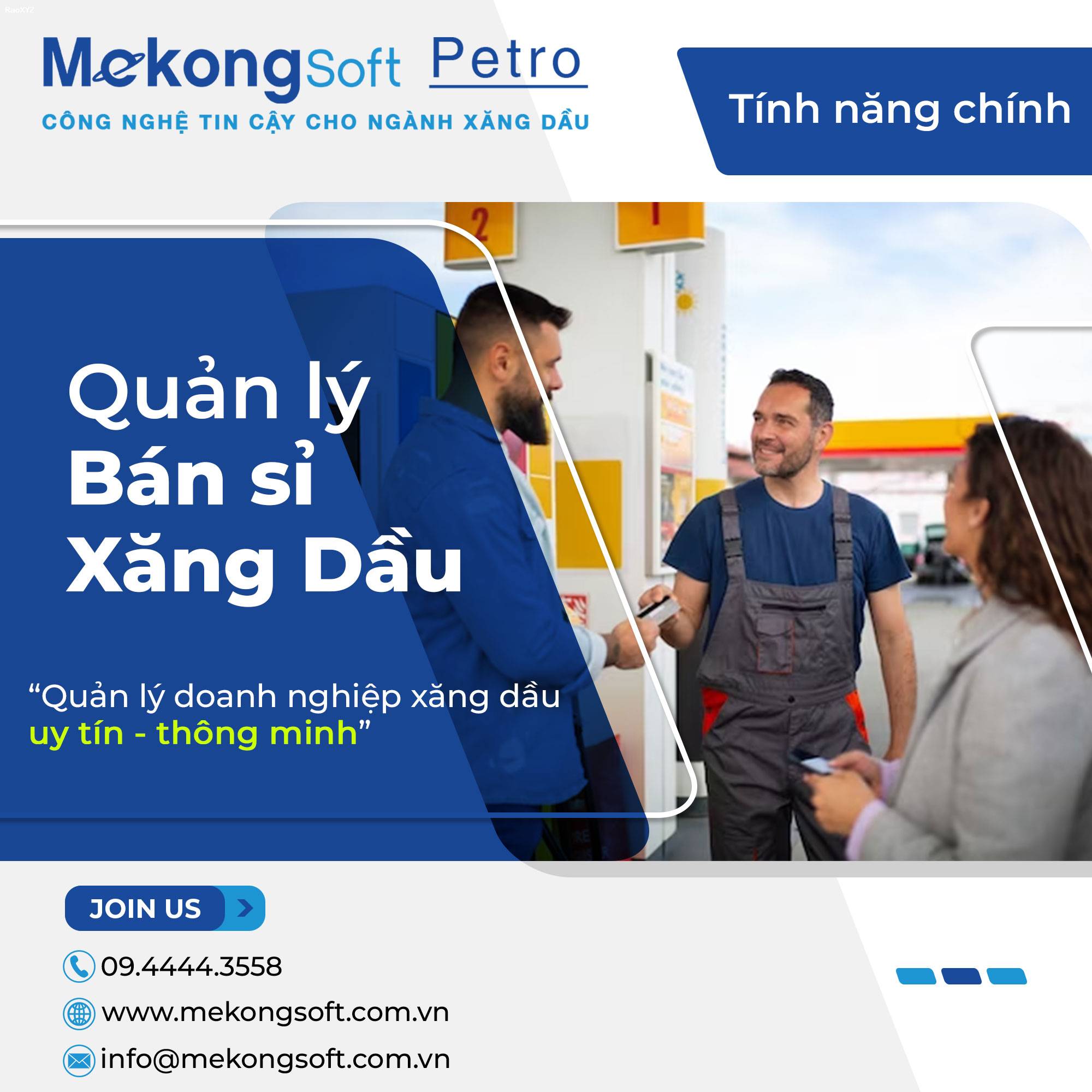 Phần mềm quản lý xăng dầu xuất hóa đơn tự động MekongSoft Petro 2601