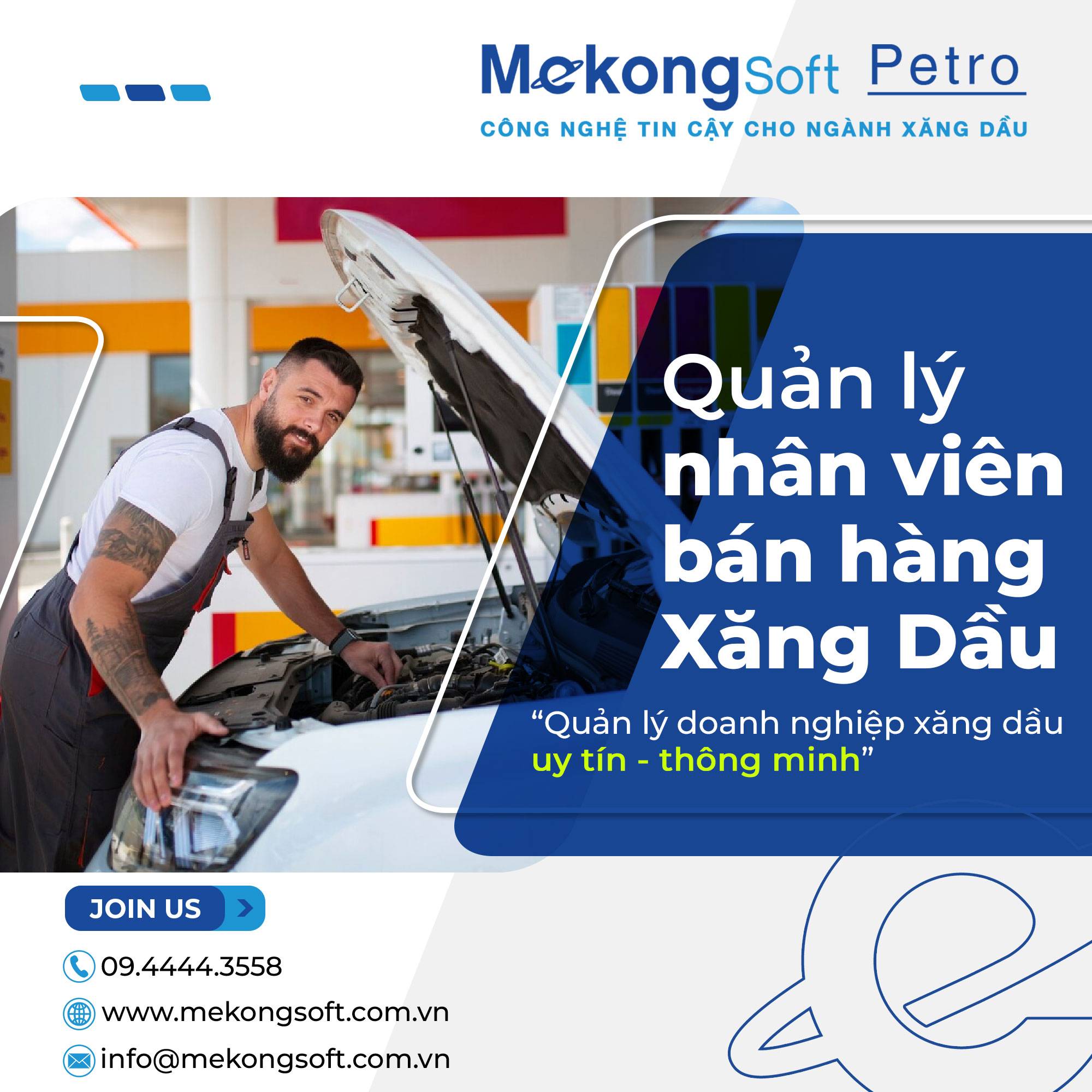 Phần mềm quản lý xăng dầu xuất hóa đơn tự động MekongSoft Petro 2601