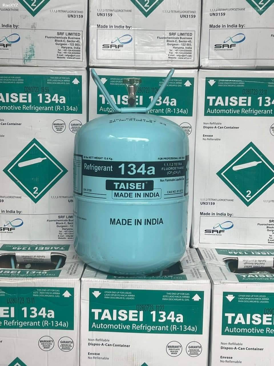 Gas lạnh Ấn Độ R134a, R404A, R22, R32, R410A, R407C và R600a