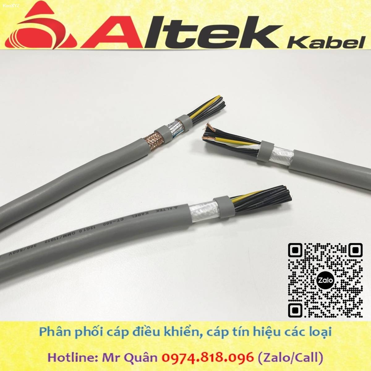 Phân phối dây tín hiệu cvv 12x0.5 – hàng chính hãng Altek Kabel