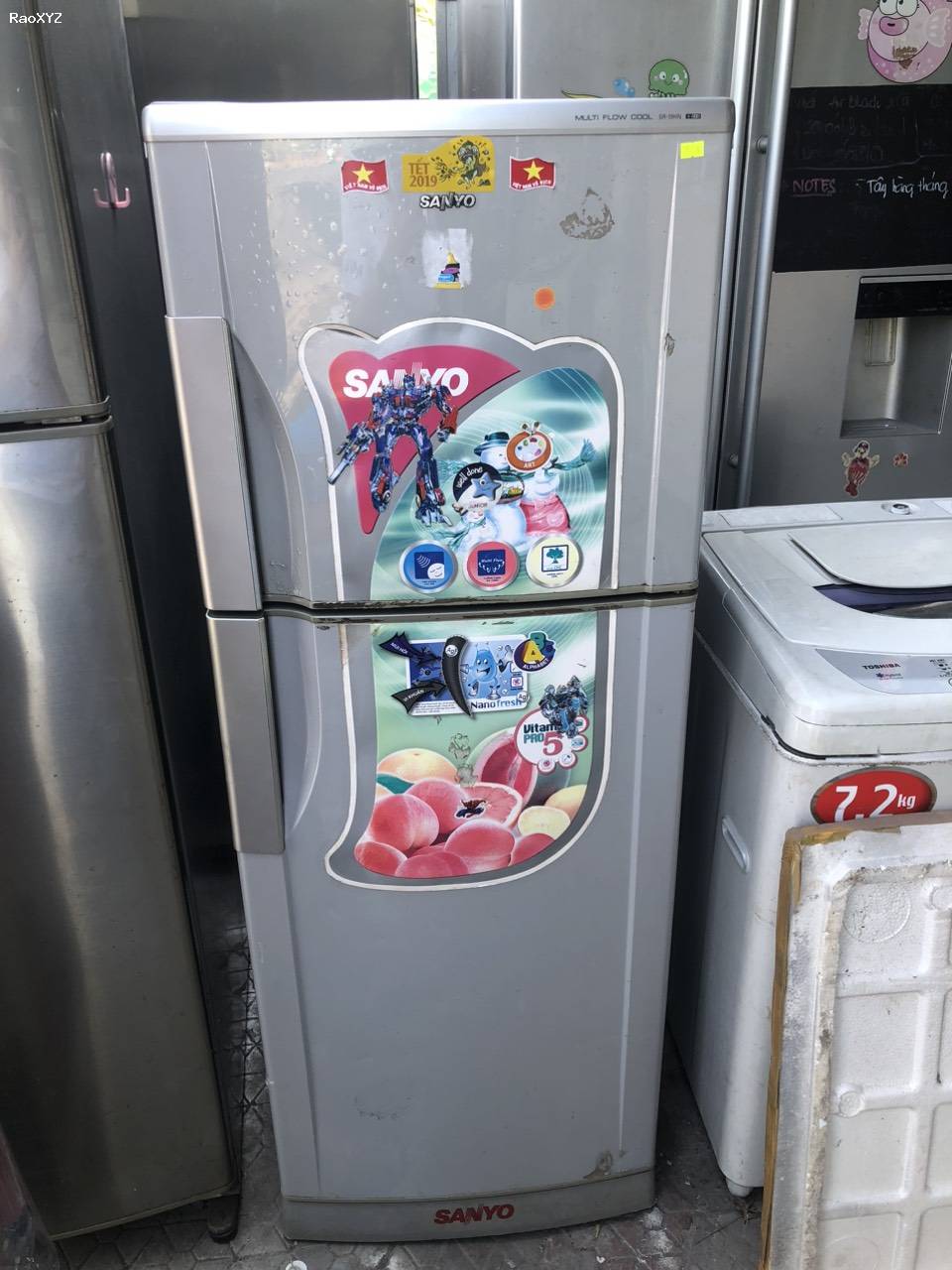 Tủ lạnh Sanyo 186lit không bám tuyết lạnh tốt