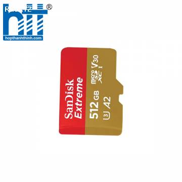 Thẻ nhớ Micro SDXC Sandisk Extreme V30 A2 190MB/s 512GB