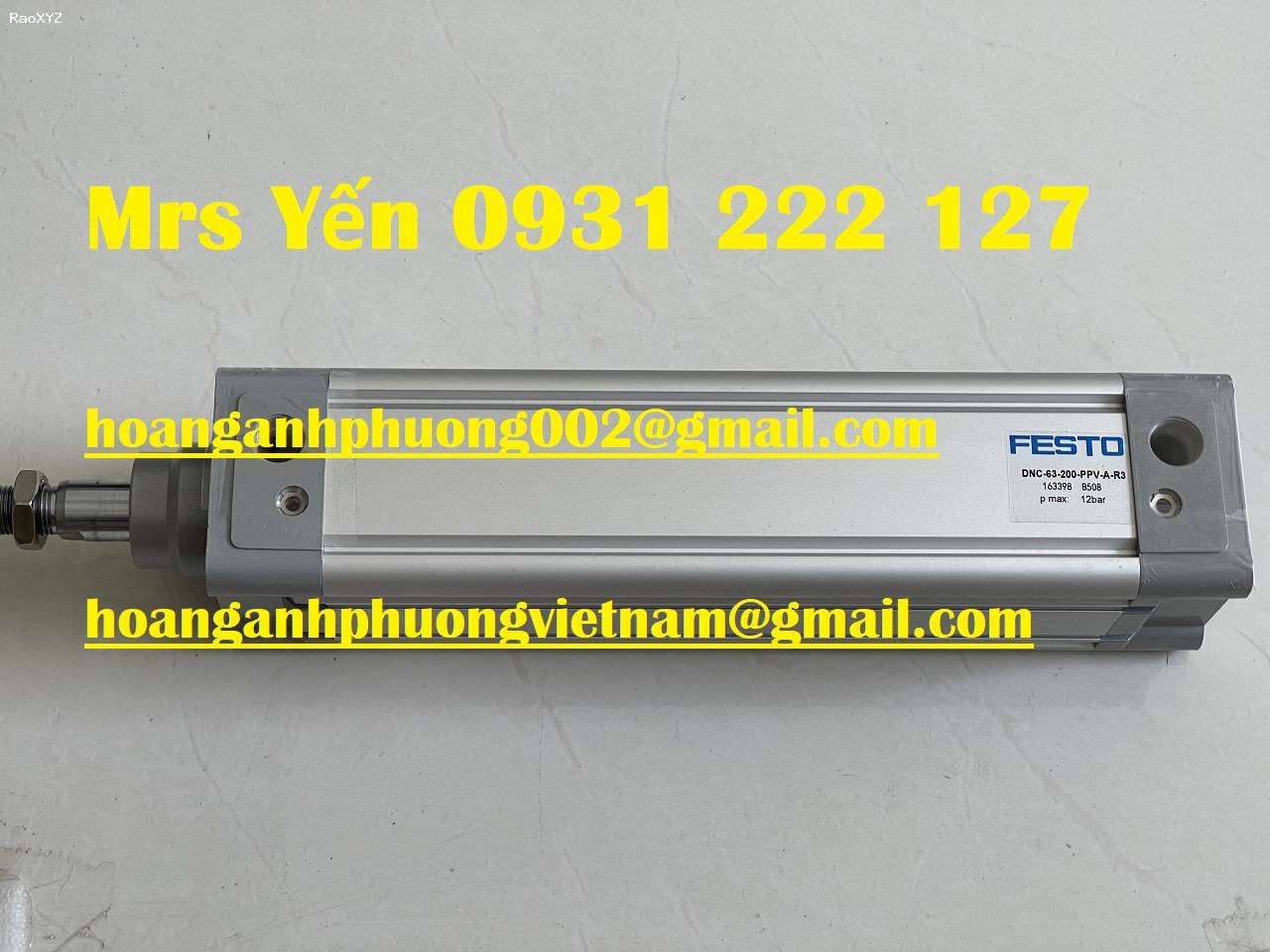 Xy lanh Festo DNC-63-200-PPV-A-R3 mới bảo hành 12 tháng