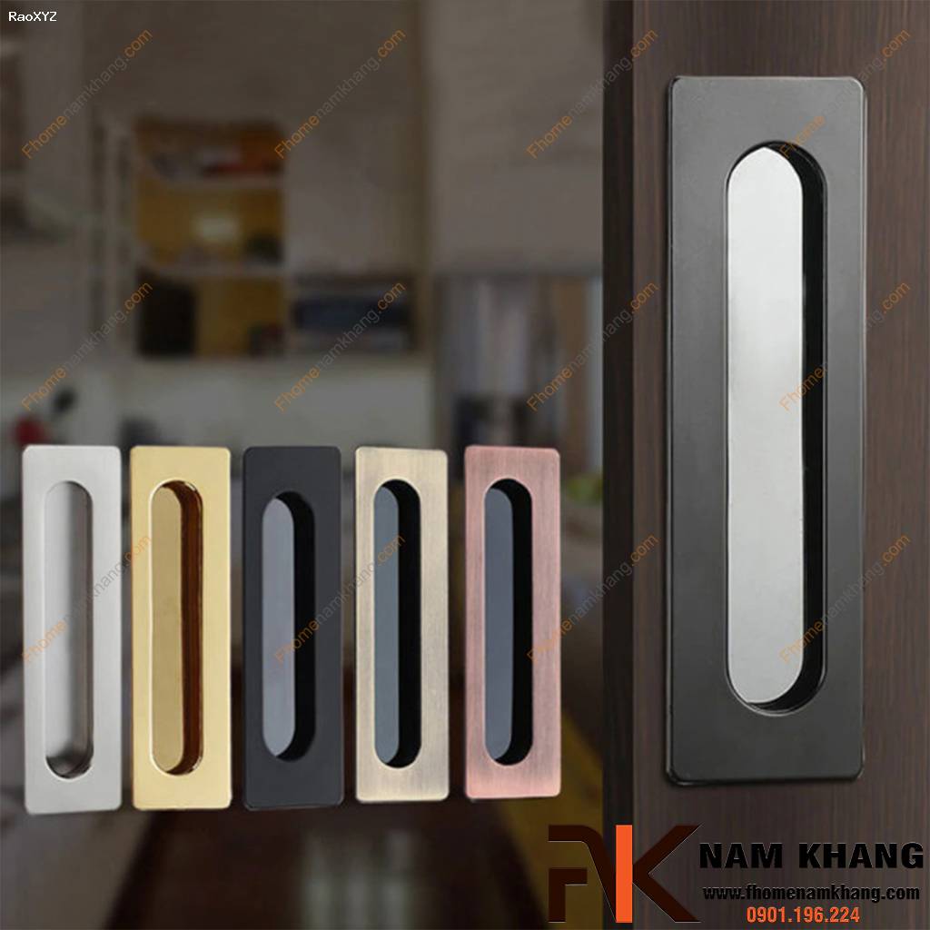 Tay nắm âm tủ cao cấp dạng trơn NK145 | F-Home NamKhang