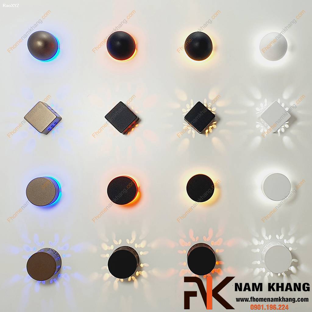 Núm nắm cửa tủ cao cấp phối đèn LED NK494 | F-Home NamKhang