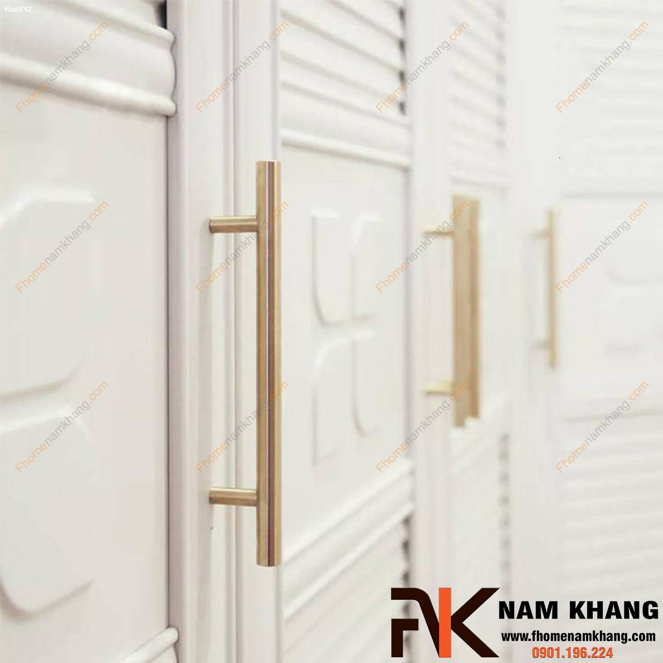 Tay nắm tủ cao cấp dạng thanh tròn NK238 | F-Home NamKhang