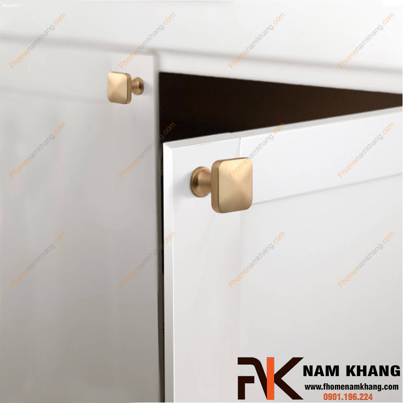 Núm cửa tủ cao cấp đầu vuông NK169 | F-Home NamKhang