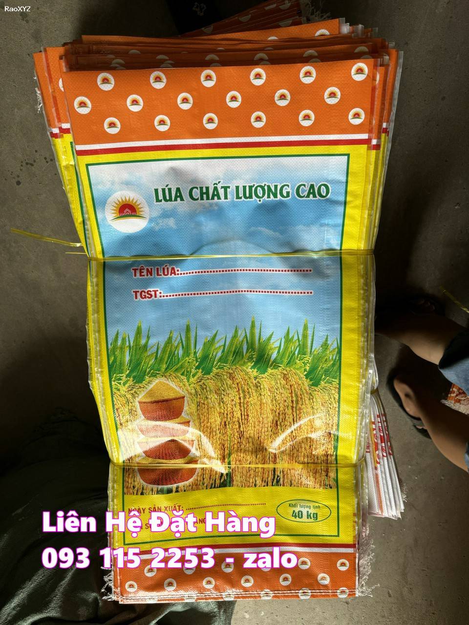 Bao bì lúa giống 40kg có sẵn không tốn tiền trục, mua về xài