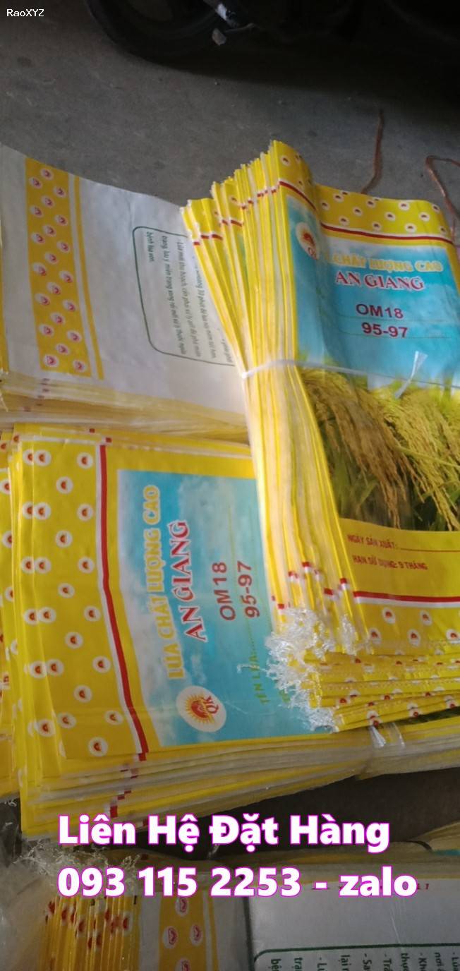 Bao bì lúa giống 40kg có sẵn không tốn tiền trục, mua về xài