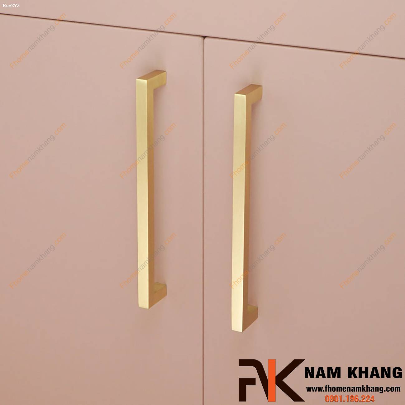 Tay nắm tủ cao cấp dạng thanh vuông NK423 | F-Home NamKhang