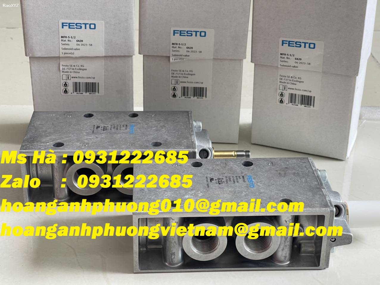 Giá tốt Bình Dương - Van điện từ nhập khẩu hãng Festo MFH-5-1/2