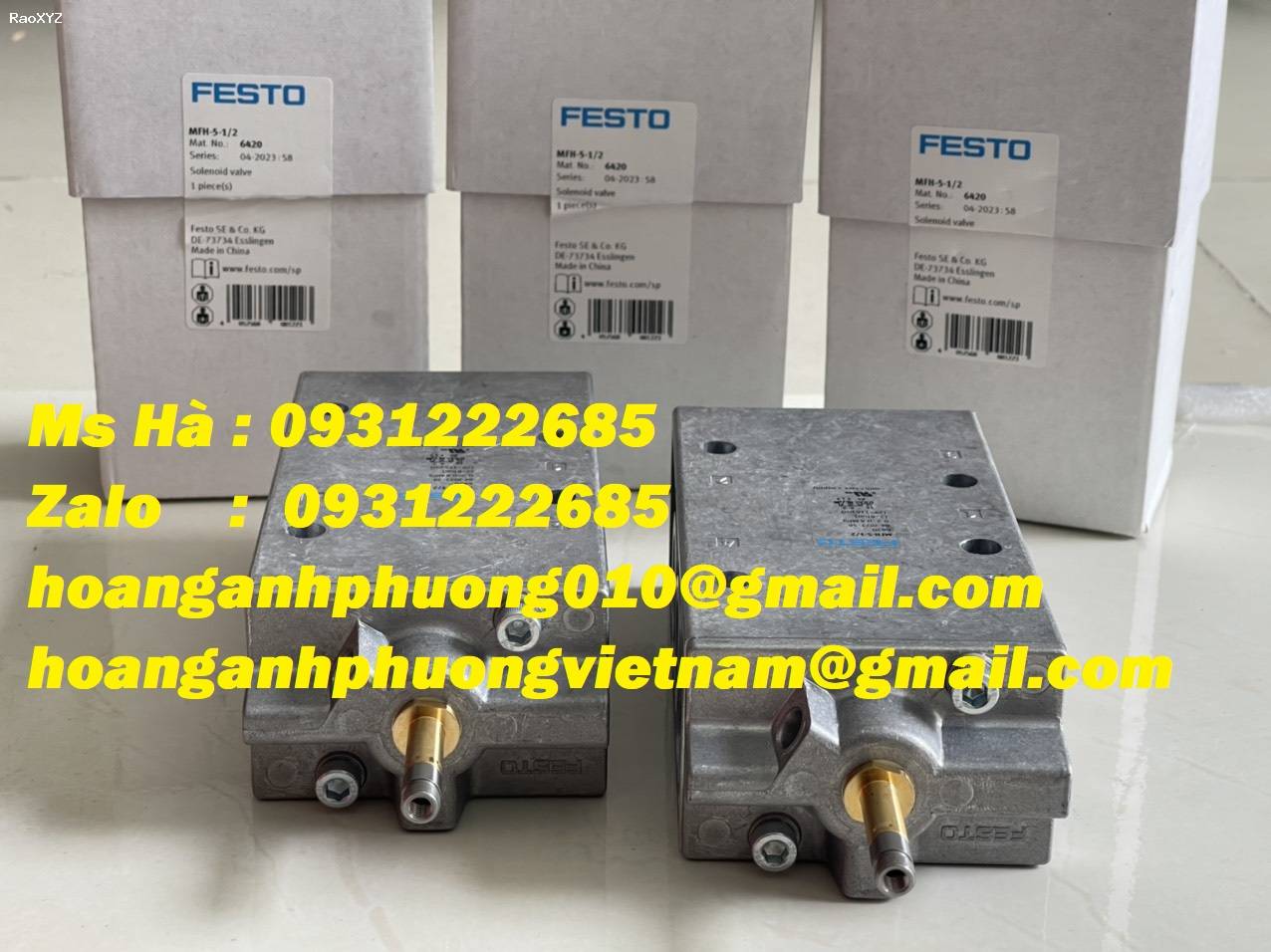 Giá tốt Bình Dương - Van điện từ nhập khẩu hãng Festo MFH-5-1/2