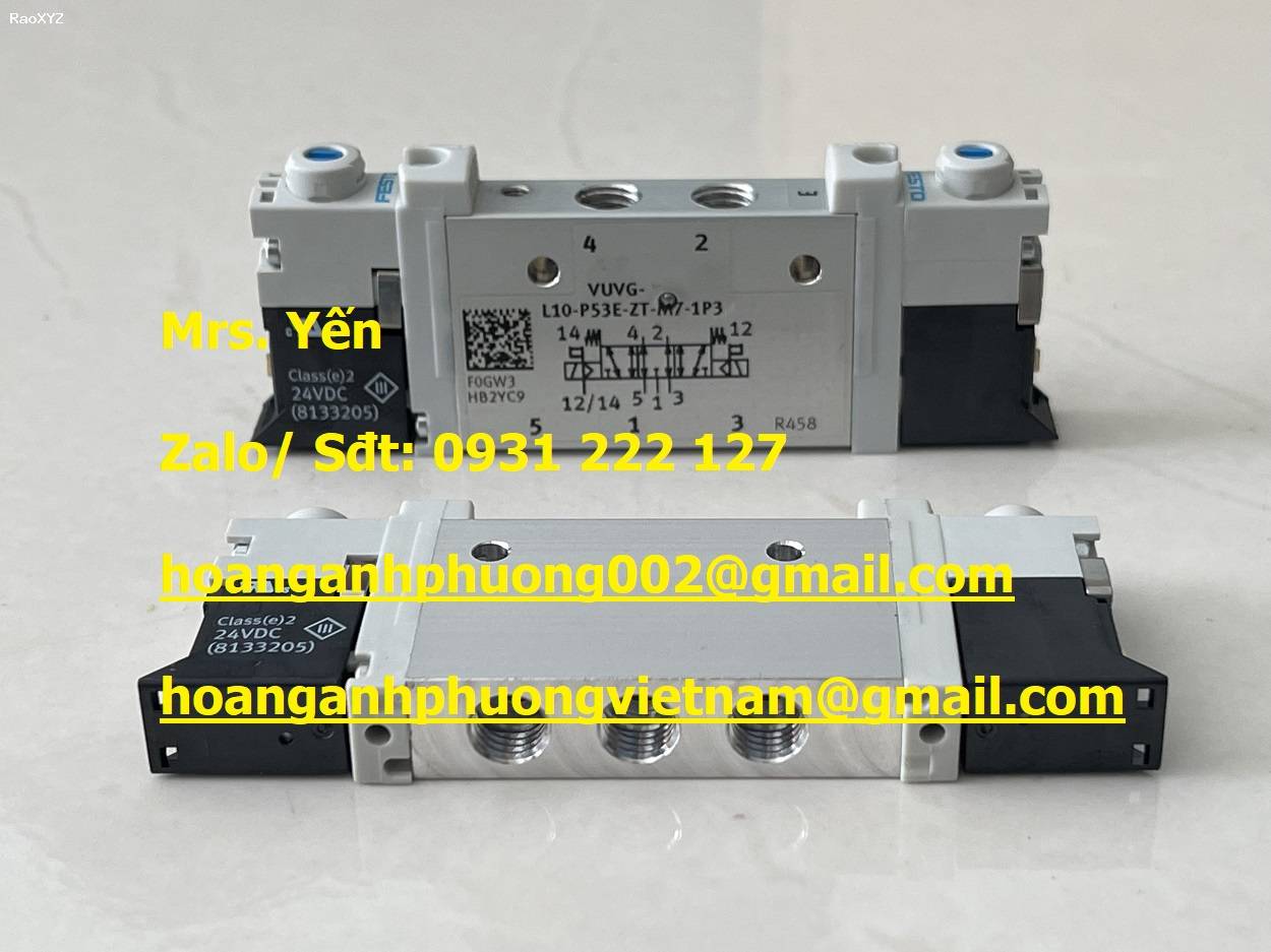 VUVG-L10-P53E-ZT-M7-1P3 Van điện từ Festo - Giá tốt tại Dĩ An