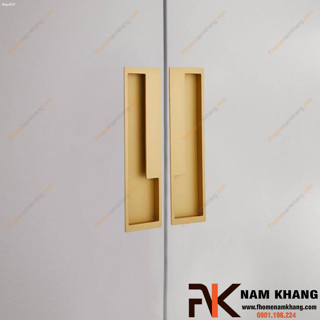 Tay nắm âm tủ hiện đại NK438 | F-Home NamKhang