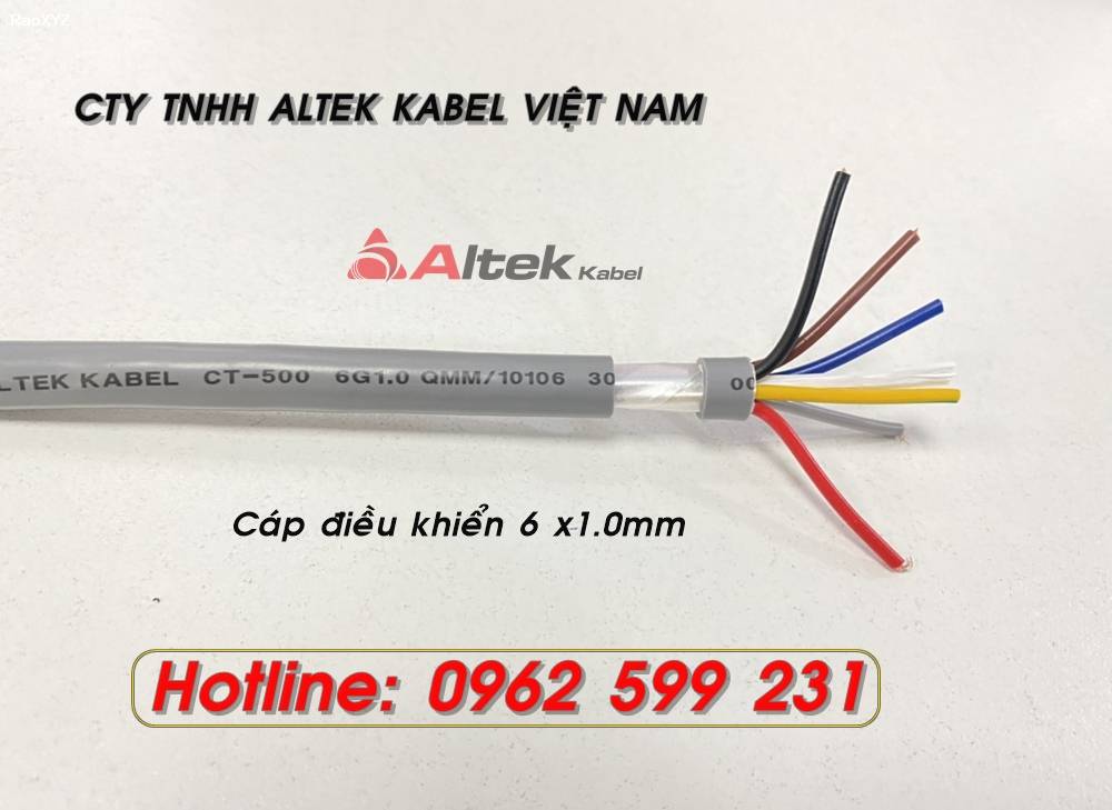 Cáp điều khiển 6 lõi / Cáp tín hiệu Altek kabel 0.5-1.5mm2