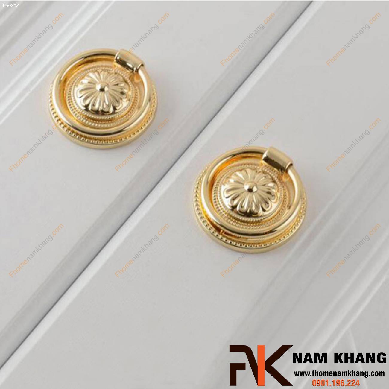 Núm cửa tủ cao cấp dạng vòng cổ điển NK224 | F-Home NamKhang