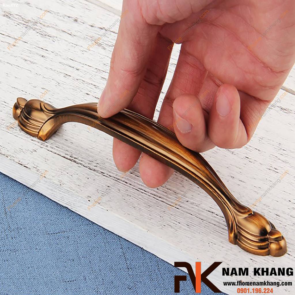 Tay nắm cửa tủ cao cấp thiết kế cổ điển NK154 | F-Home NamKhang