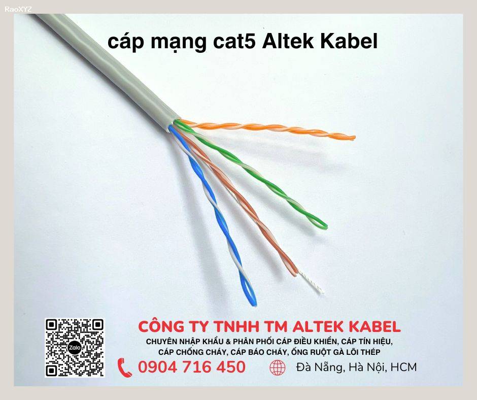 Cáp mạng cat5 giá tốt tại Đà Nẵng, Hà Nội, Hồ Chí Minh