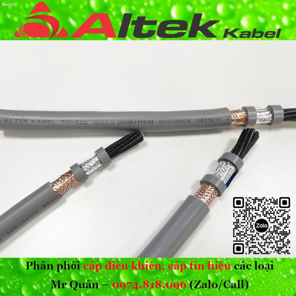 Cáp điện Altek Kabel 10 lõi 0.5, 0.75, 1.0, 1.5mm