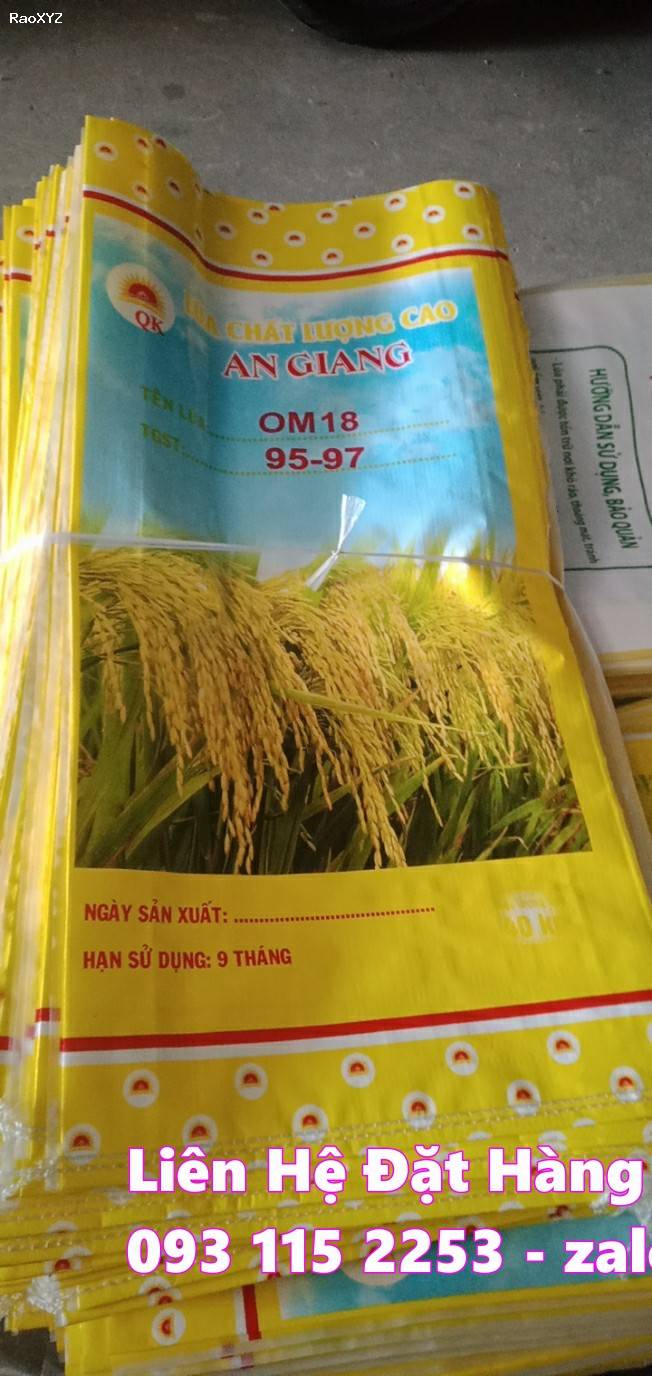 Những mẫu bao lúa giống hiện đang có sẵn ở kho giá rẻ phải chăng