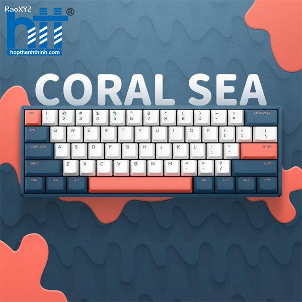 Bàn phím cơ IQUNIX F60 Coral Seal Cherry MX Switch