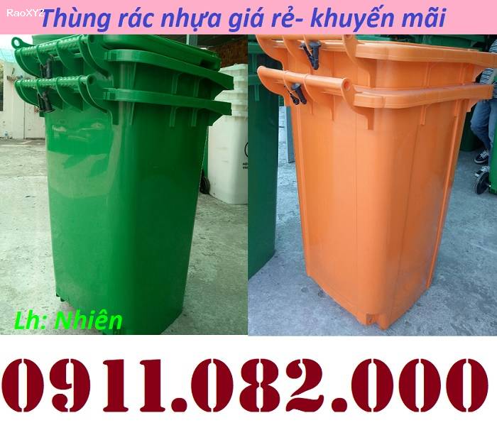 Nơi chuyên cung cấp thùng rác giá rẻ- sỉ thùng rác 120l 240l 660l- lh 0911082000
