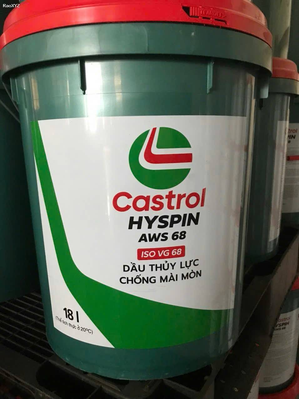 Đại lý mua bán dầu nhớt thủy lực Castrol Hyspin AWS 68 chính hãng, giao hàng tận nơi tại Bình Chánh, TPHCM.