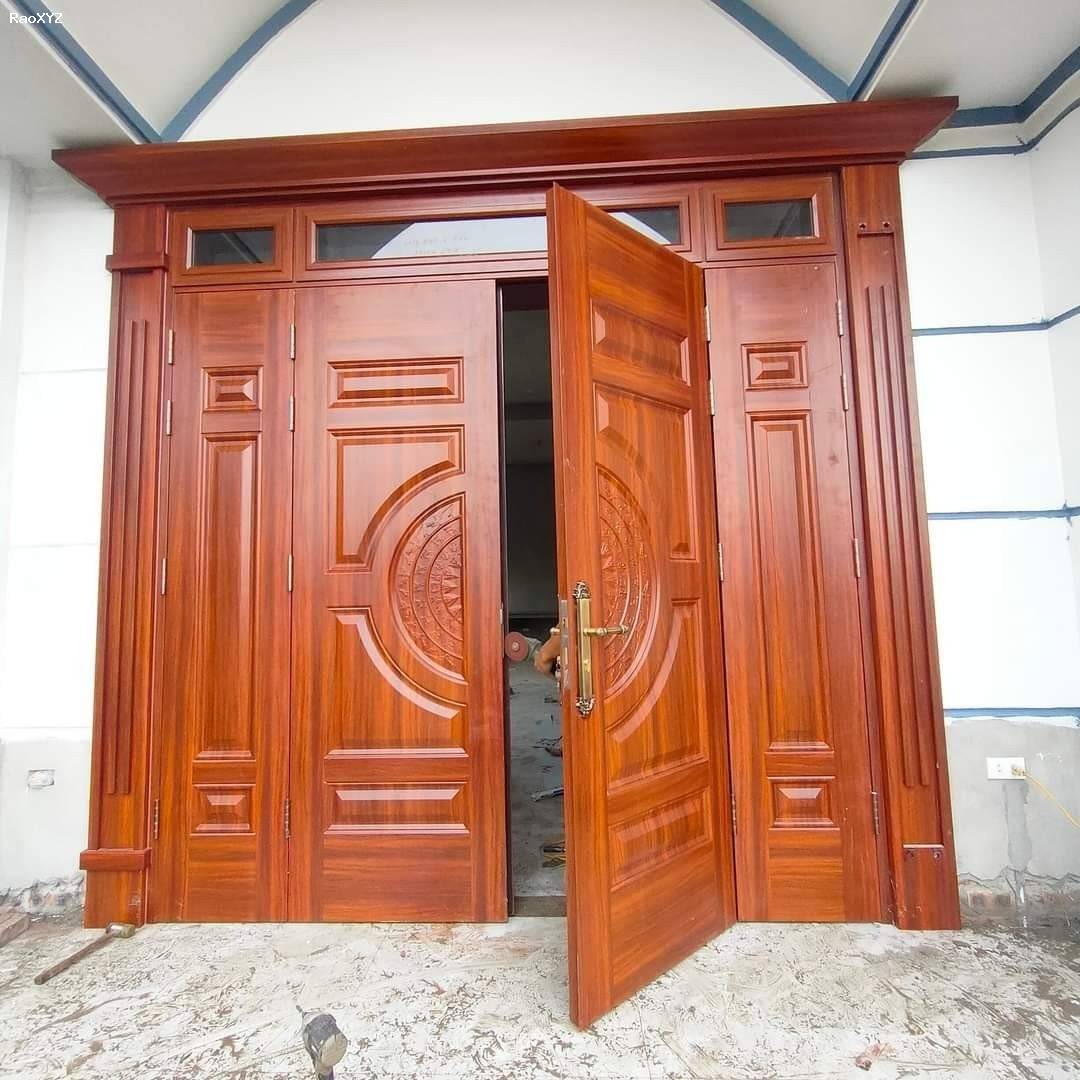 Cấu tạo cửa thép vân gỗ hiện đại | Mẫu cửa chính đẹp