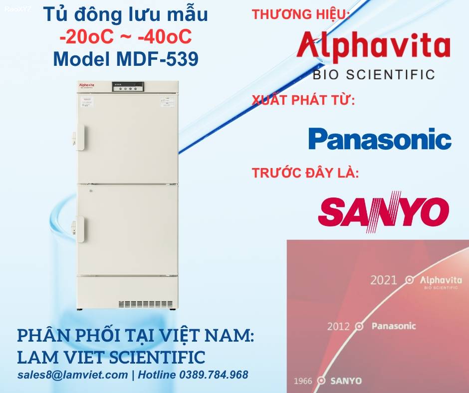 Tủ đông chứa mẫu Alphavital nhiệt độ từ -20 đến -40