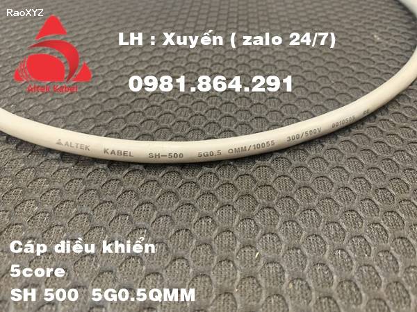 Dây cáp điện 5x1.0mm2 lõi đồng mềm Altek kabel