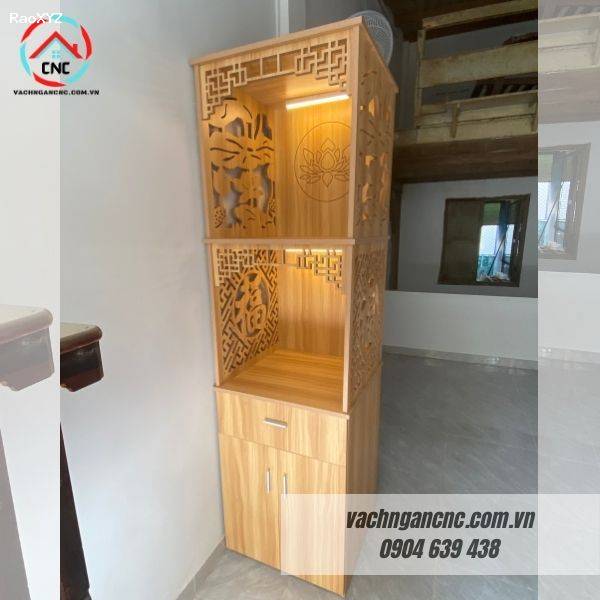 Giới thiệu mẫu tủ thờ 3 tầng mdf gỗ công nghiệp tphcm