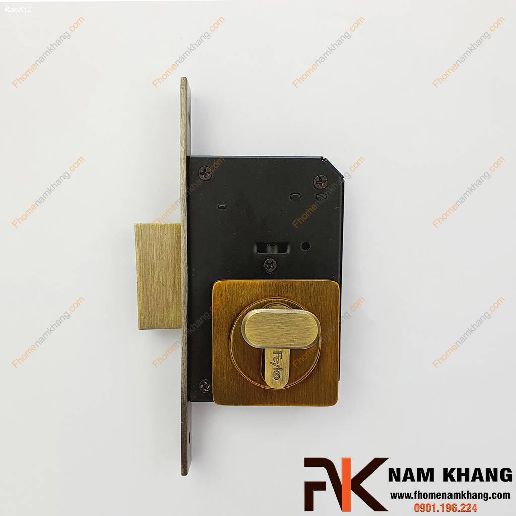 Khóa âm cửa mở bằng đồng cao cấp NK566-RX | F-Home NamKhang