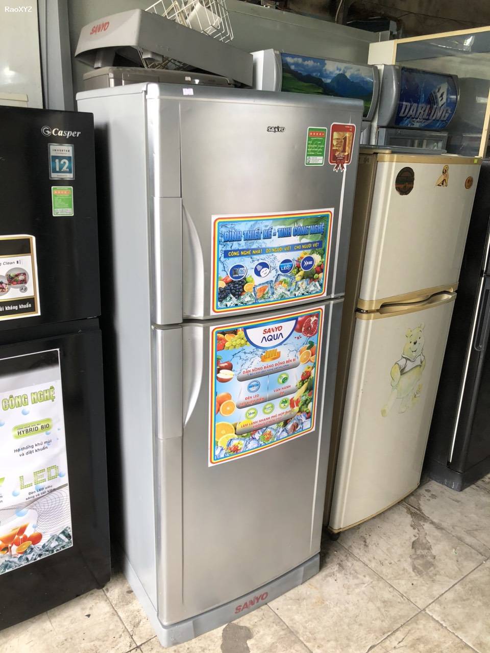 Tủ lạnh Sanyo 230lit không bám tuyết giá tốt