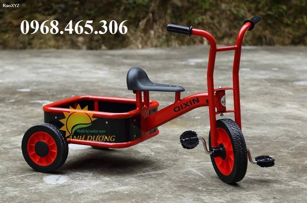 Xe đạp 3 bánh trẻ em siêu bền, xe đạp 3 bánh mầm non nhập khẩu