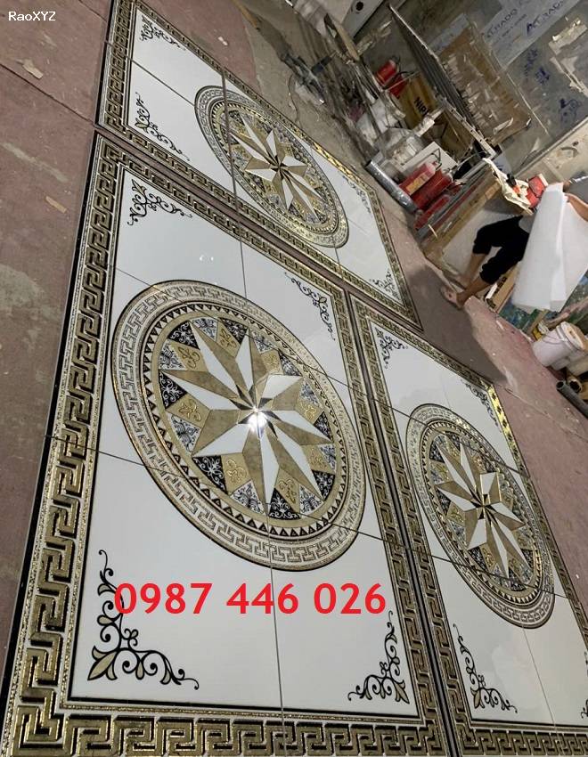 Gạch thảm hoa nền nhà đẹp HP08633