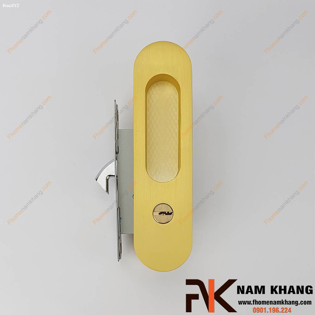 Khóa âm cửa lùa cao cấp màu đồng vàng mờ NK568H-VM | F-Home NamKhang