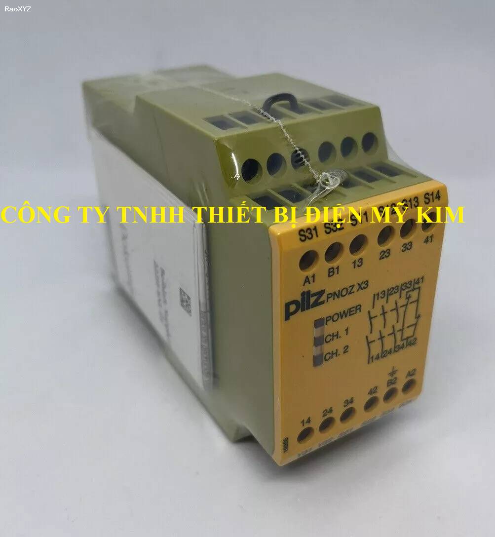 Relay An toàn Pilz PNOZ X3 24VAC 24VDC 3N/O 1N/C 1SO 774310
