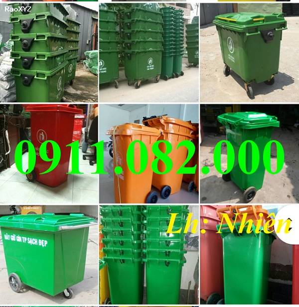 Sỉ lẻ thùng rác 120L 240L 660L giá rẻ- thùng rác 3 ngăn, thùng rác y tế- lh 0911082000