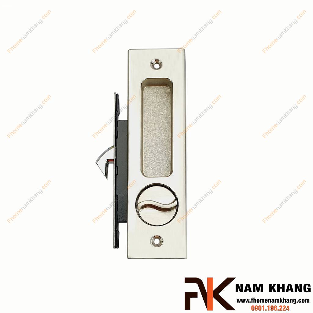 Khóa âm cửa lùa dạng vuông màu inox xước NK568V-INOX | F-Home NamKhang
