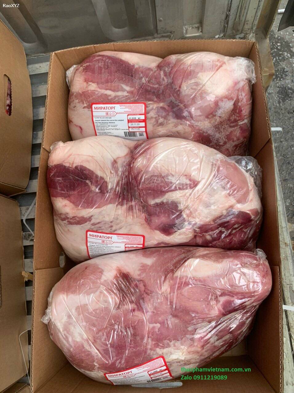 Bảng giá thịt heo đông lạnh - Thịt nạc đùi heo giá bao nhiêu?
