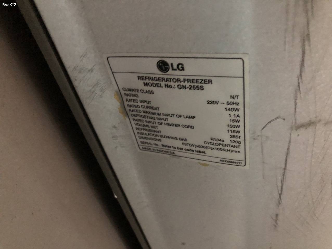 Tủ lạnh LG 225lit lạnh tốt đã qua sử dụng