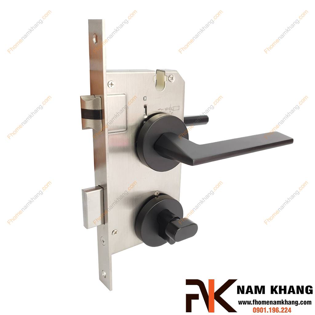 Khóa cửa phân thể hợp kim màu đen mờ NK570-DM | F-Home NamKhang
