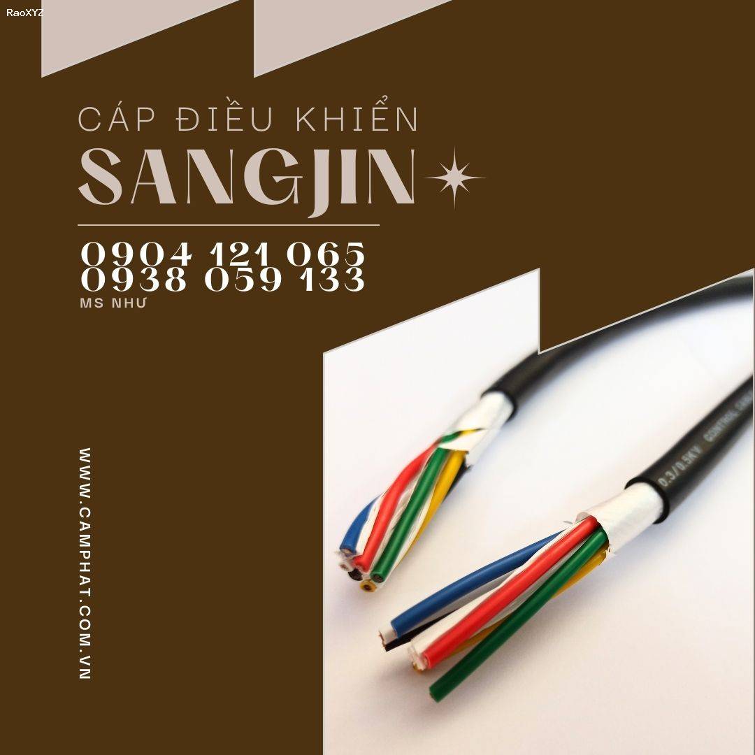 Cáp điều khiển, cáp tín hiệu SANGJIN 0.75 SQMM tiêu chuẩn Hàn Quốc